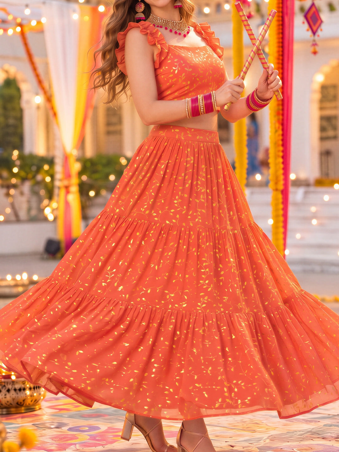 Chiffon Festive wear Cord-Set