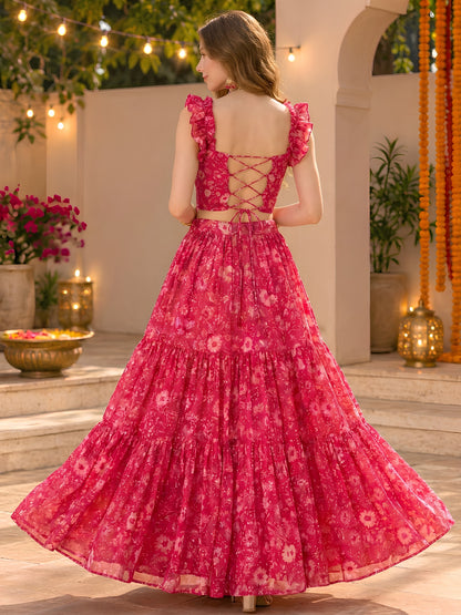 Chiffon Festive wear Cord-Set