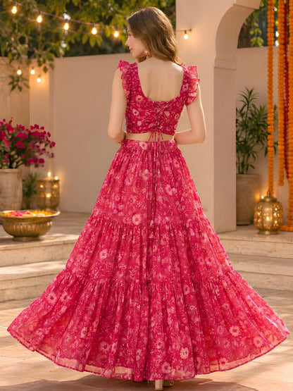Chiffon Festive wear Cord-Set