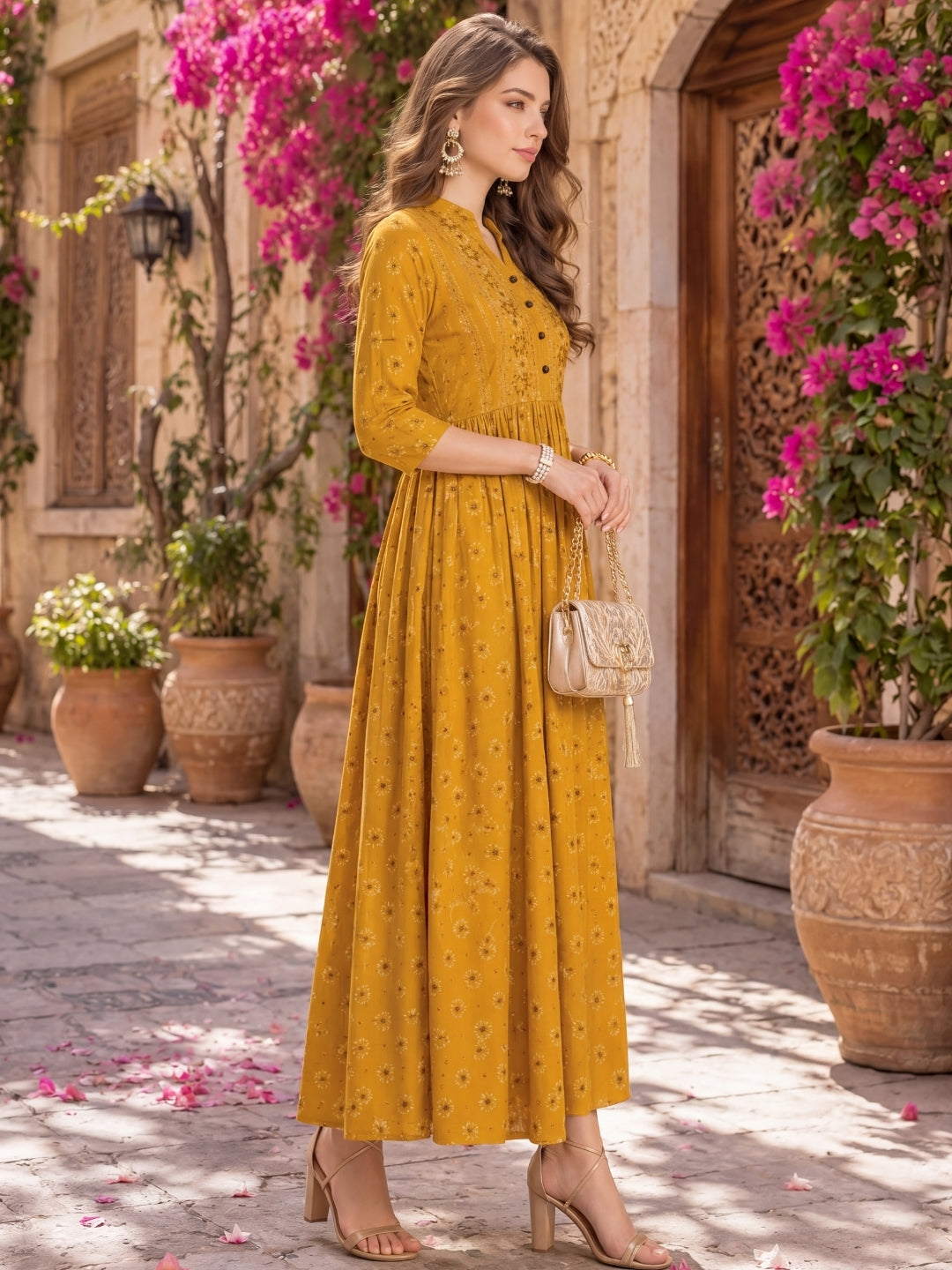 Cotton  Anarkali  Kurta