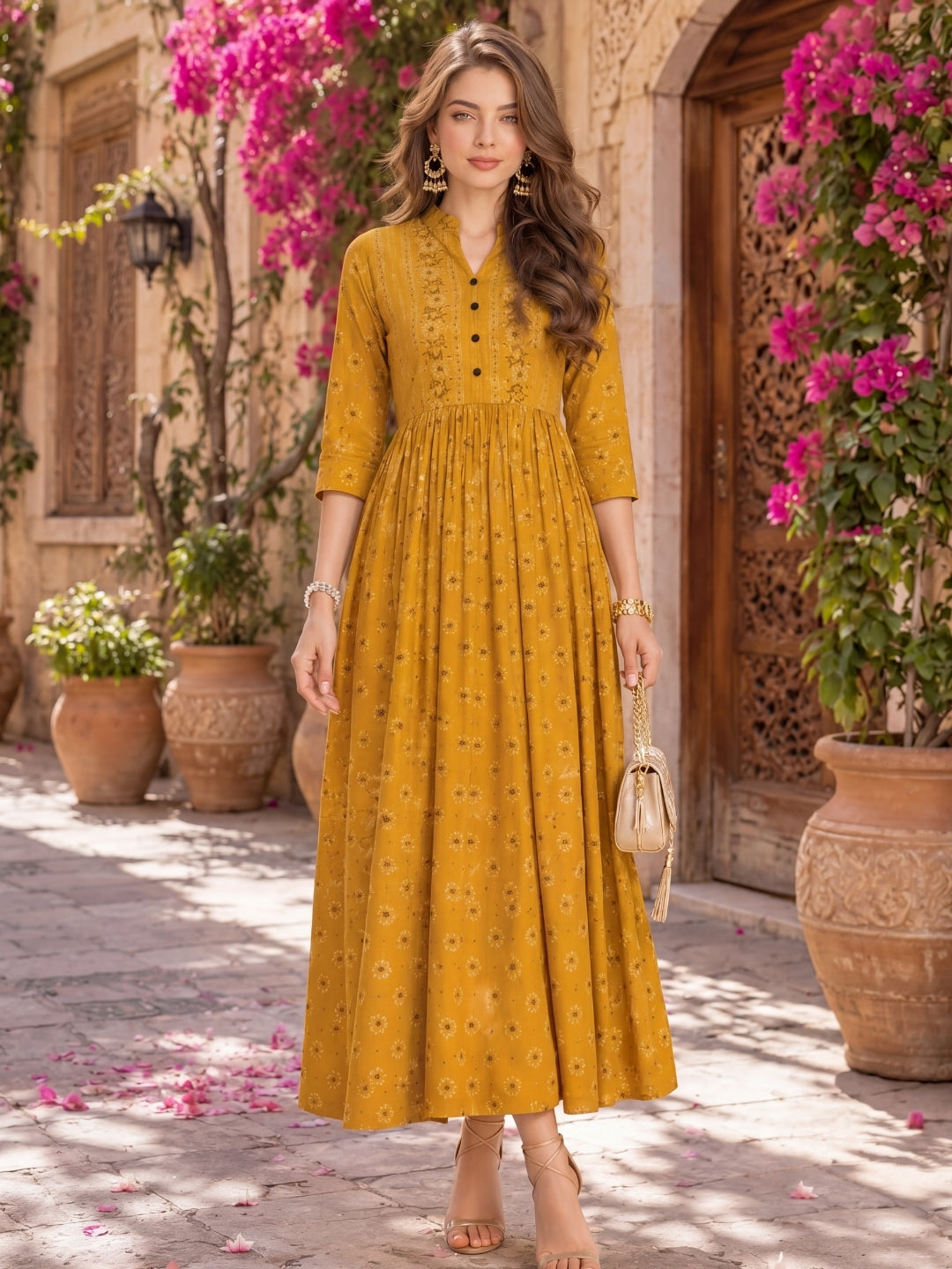 Cotton  Anarkali  Kurta