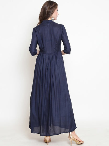 Navy Kurta With Palazzo