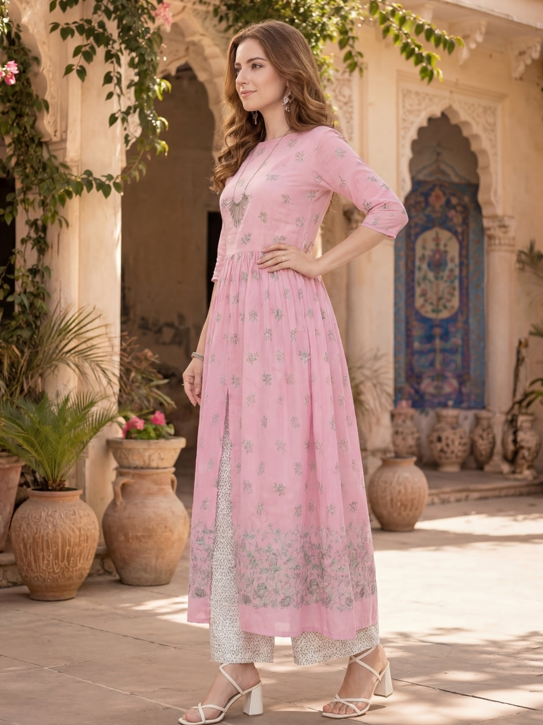 Soft Cotton Blend Ethnic Kurta