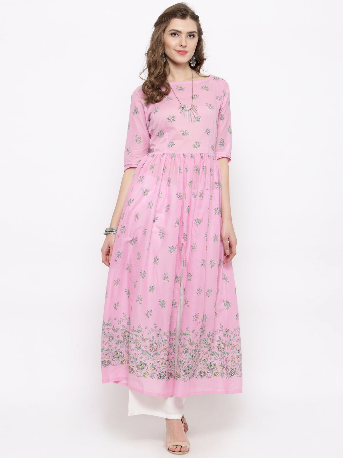 Front Slit Kurta with Palazzo