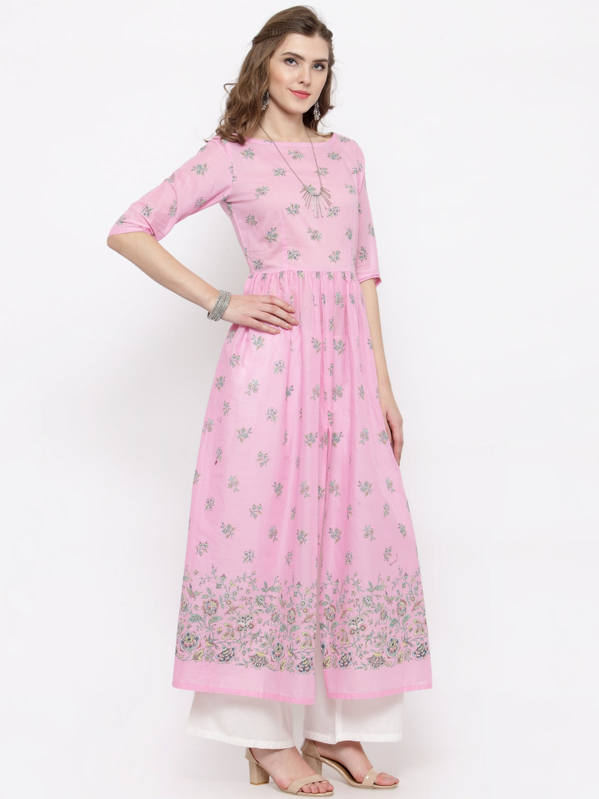 Front Slit Kurta with Palazzo