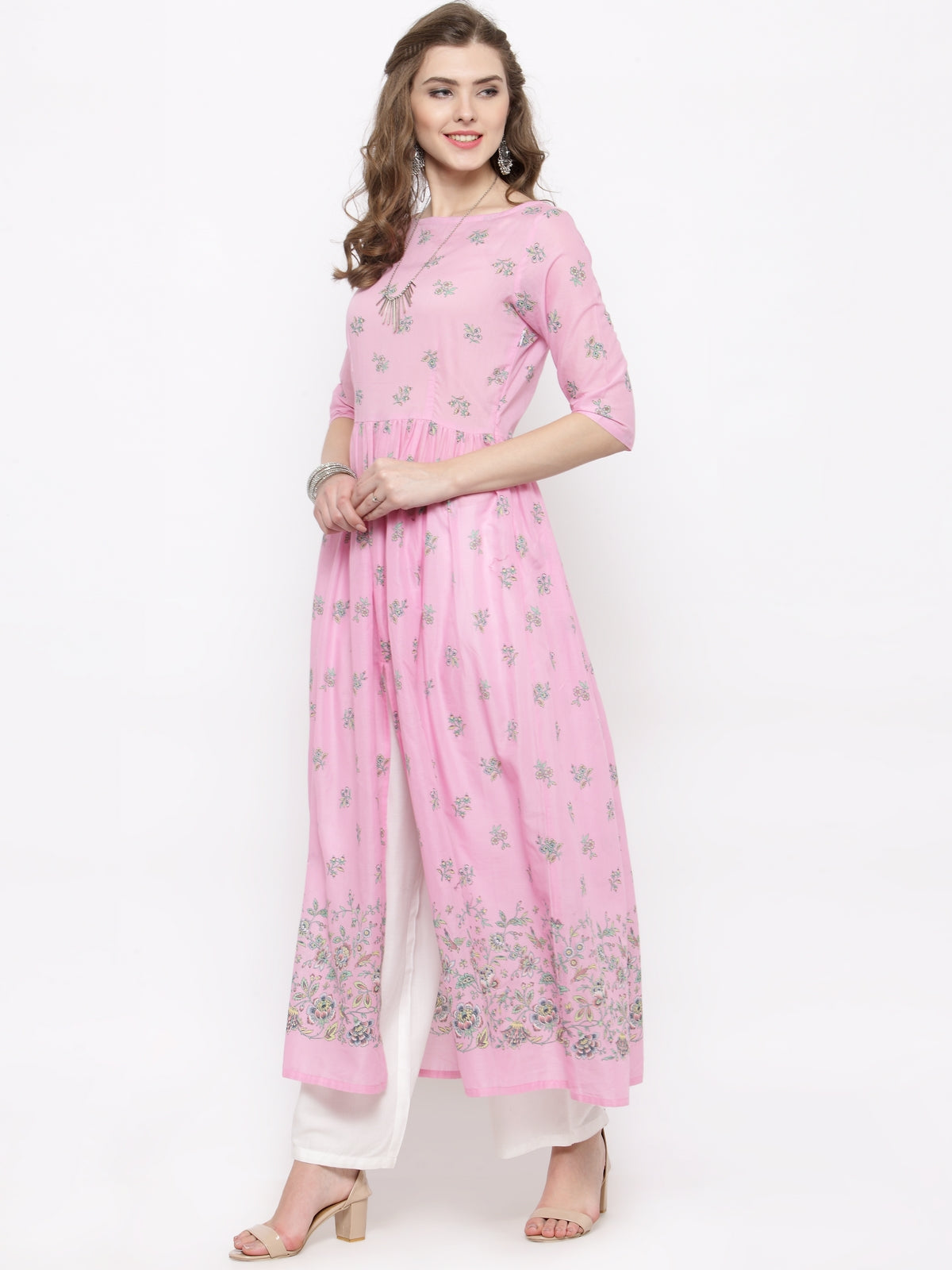 Front Slit Kurta with Palazzo