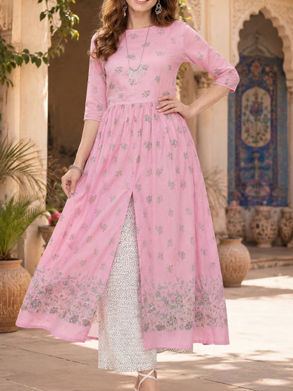 Soft Cotton Blend Ethnic Kurta