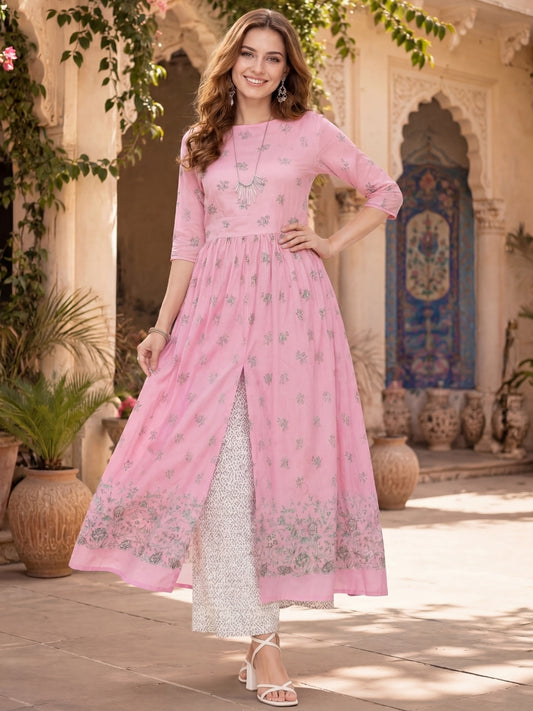 Soft Cotton Blend Ethnic Kurta