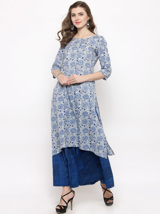 Print kurta with Palazzo