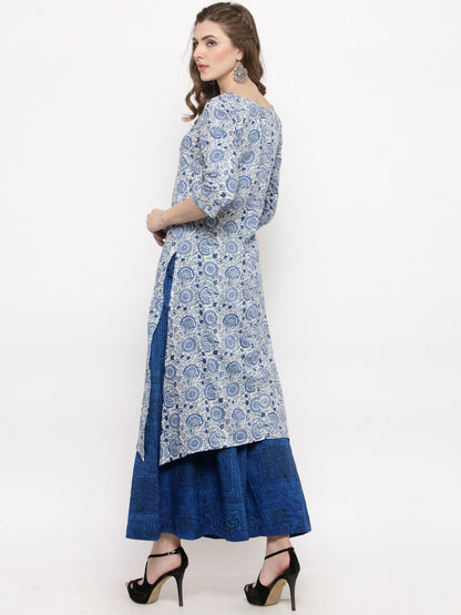 Print kurta with Palazzo
