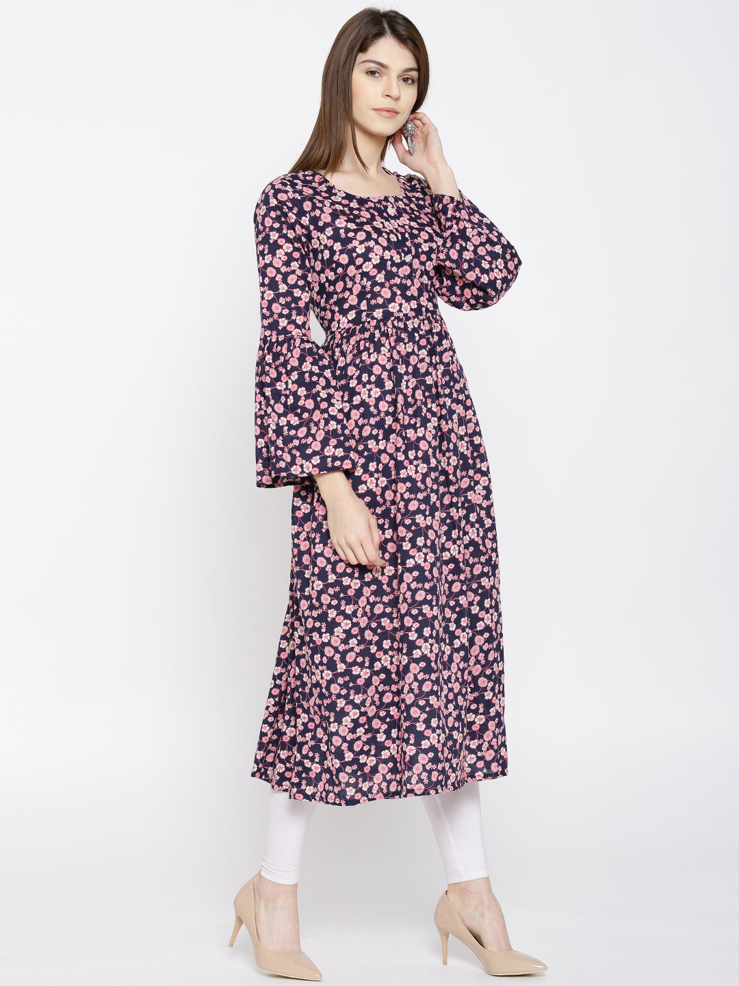 Bell sleeve Kurta with palazzo