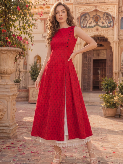 Cotton A-line Kurta