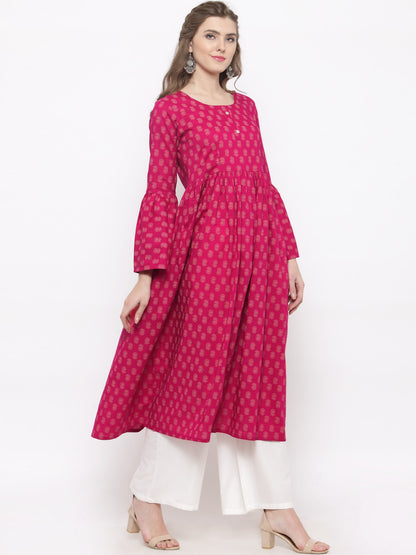 Bell sleeve Kurta with palazzo