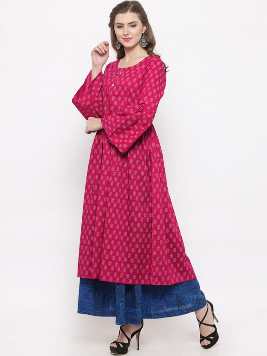 Bell sleeve Kurta with palazzo