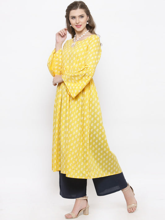 sleeve Kurta with palazzo