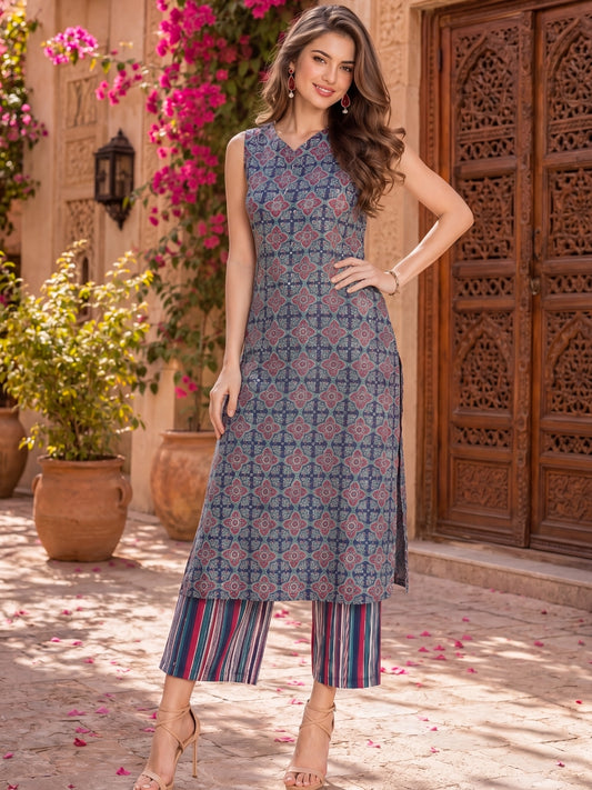 Cotton A-line Kurta