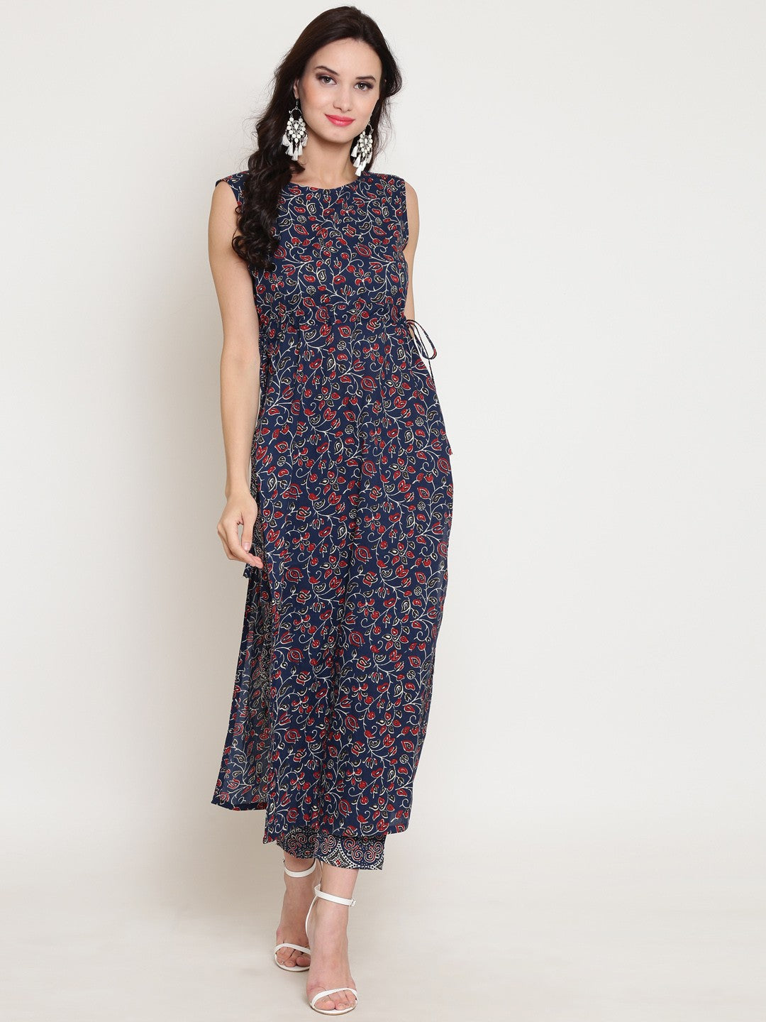 Printed Straight kurta with palazzo
