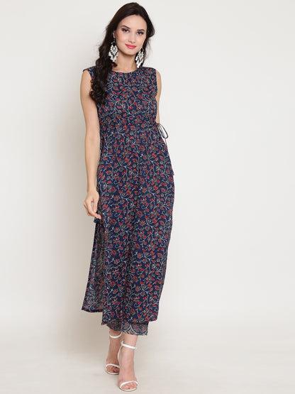 Printed Straight kurta with palazzo