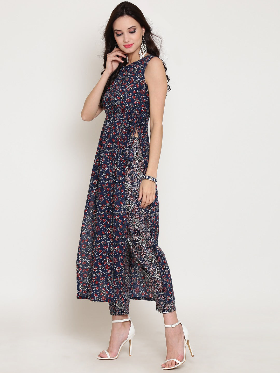 Printed Straight kurta with palazzo