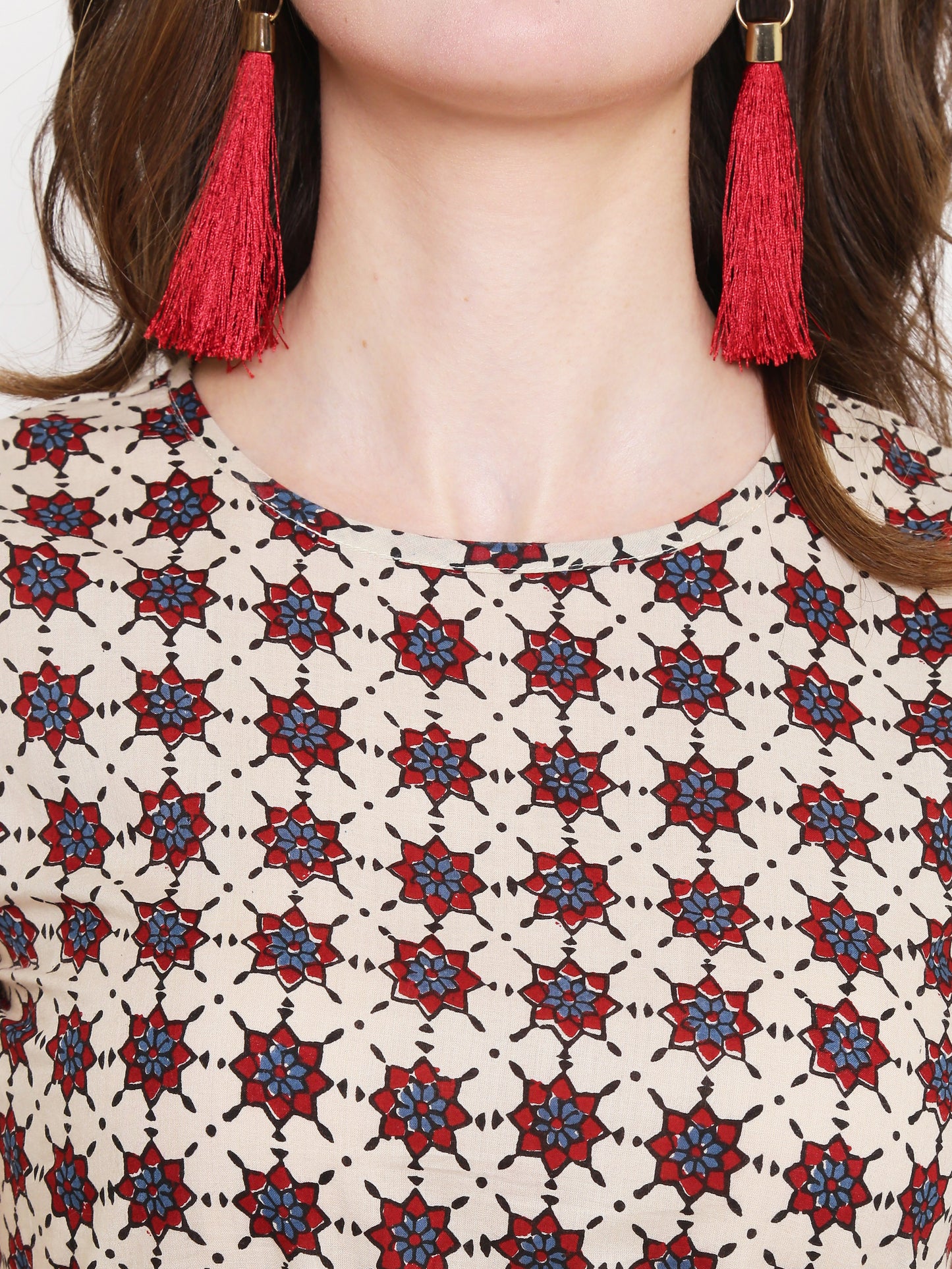 Offwhite Printed Kurta With Palazzo