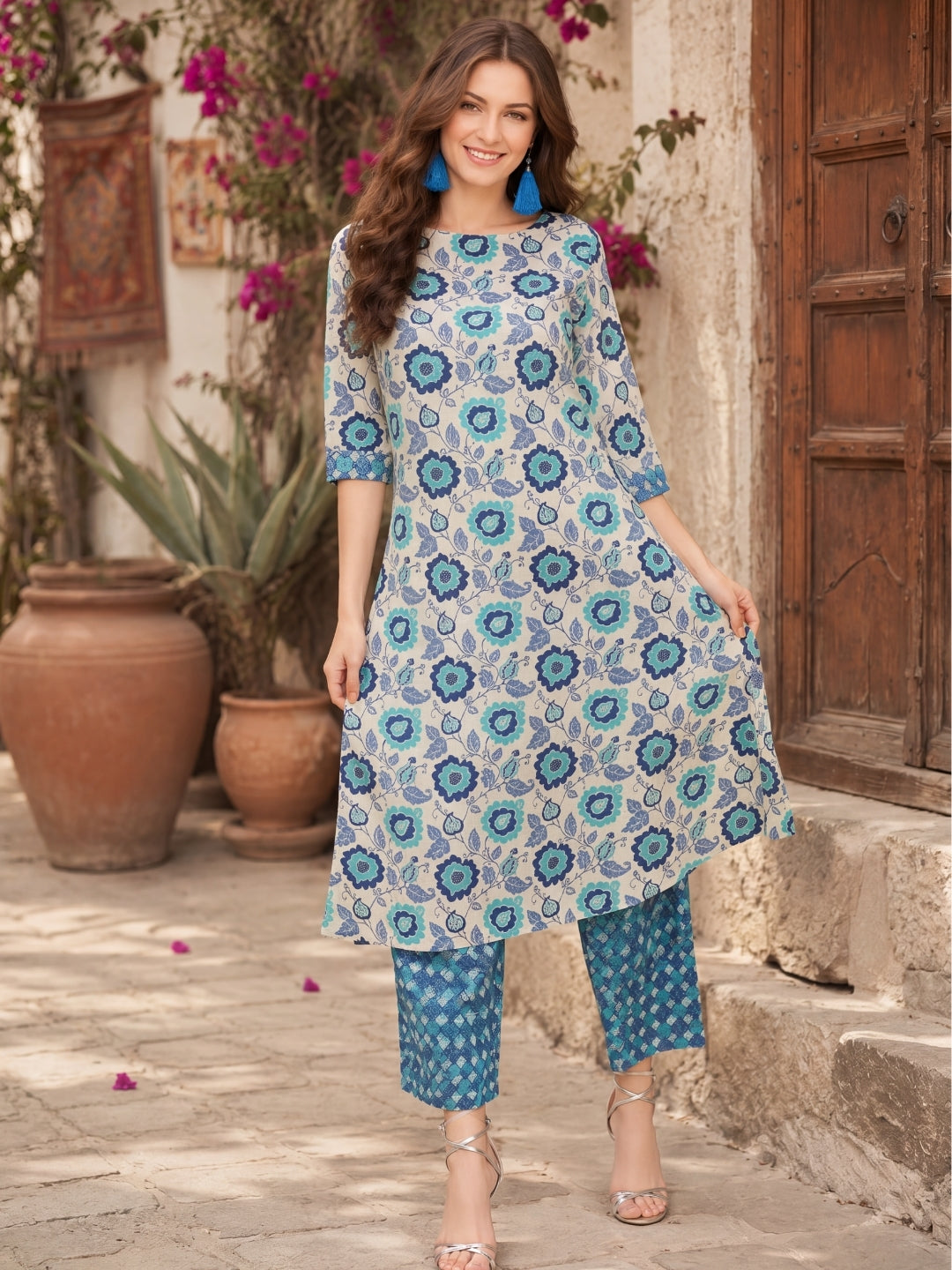 Cotton  Straight Fit  Kurta