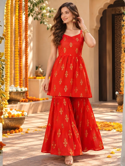 Garba Sharara Coord Set