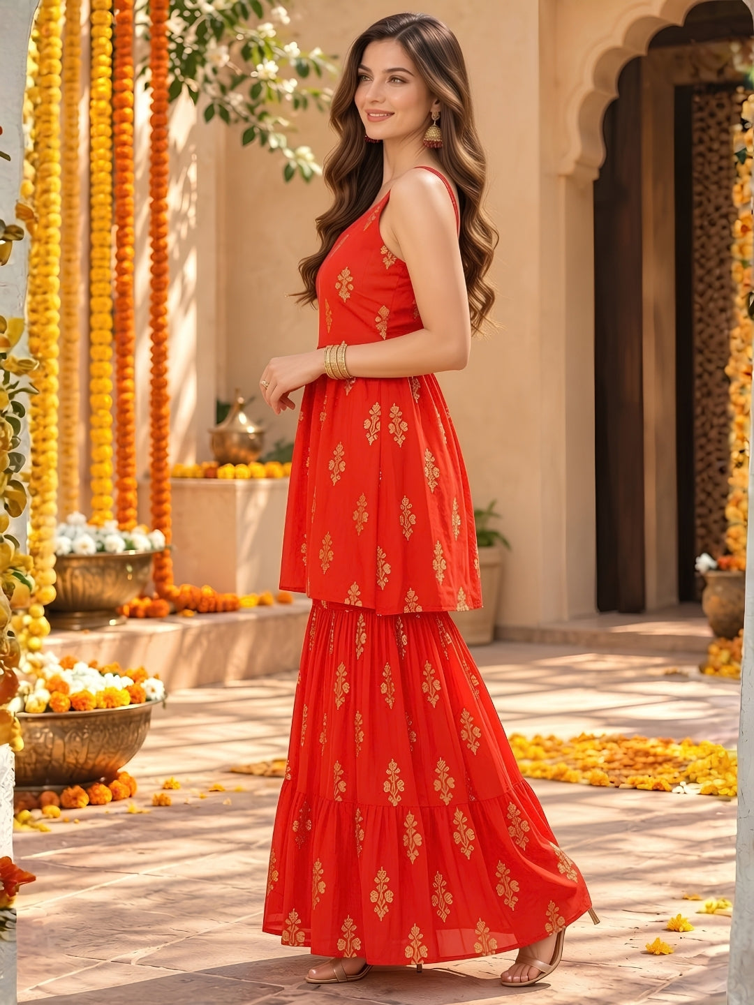 Garba Sharara Coord Set