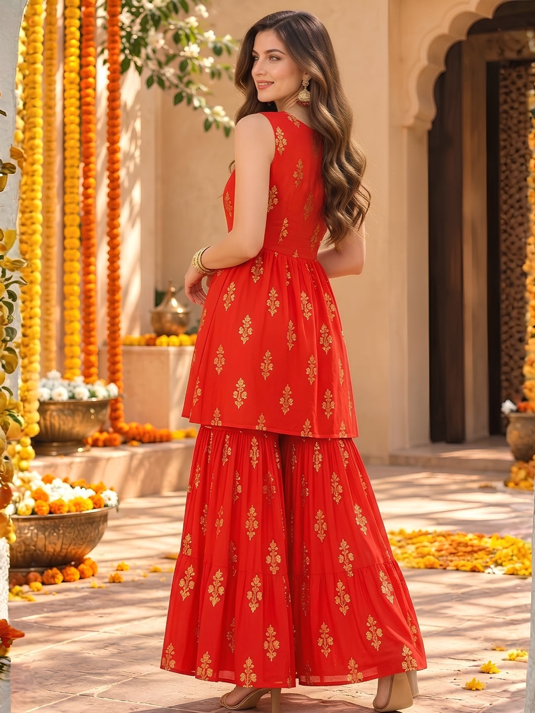 Garba Sharara Coord Set
