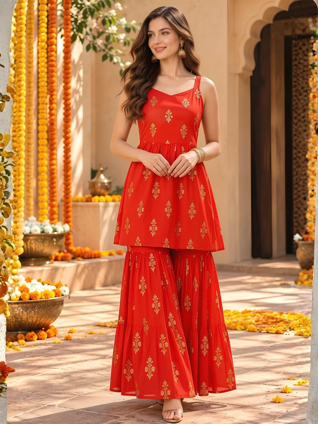 Garba Sharara Coord Set