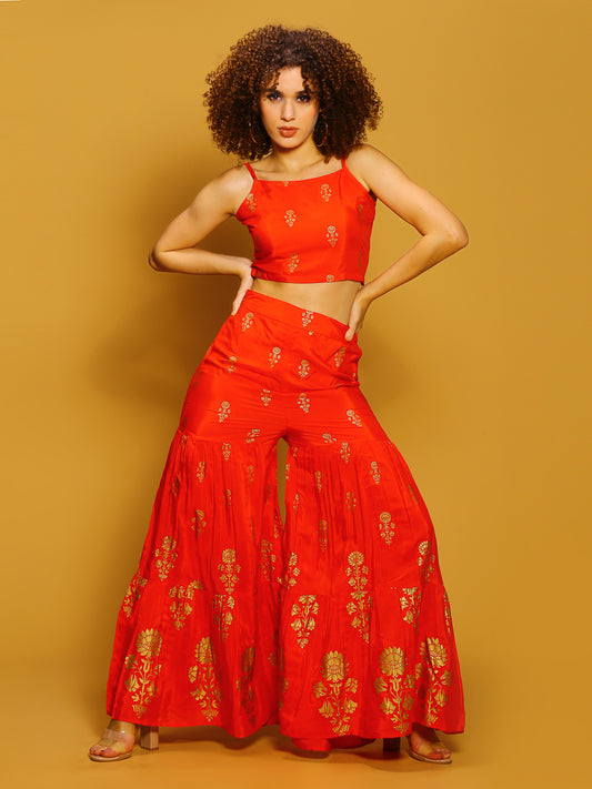 Sharara with strappy top