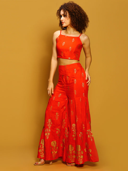 Sharara with strappy top