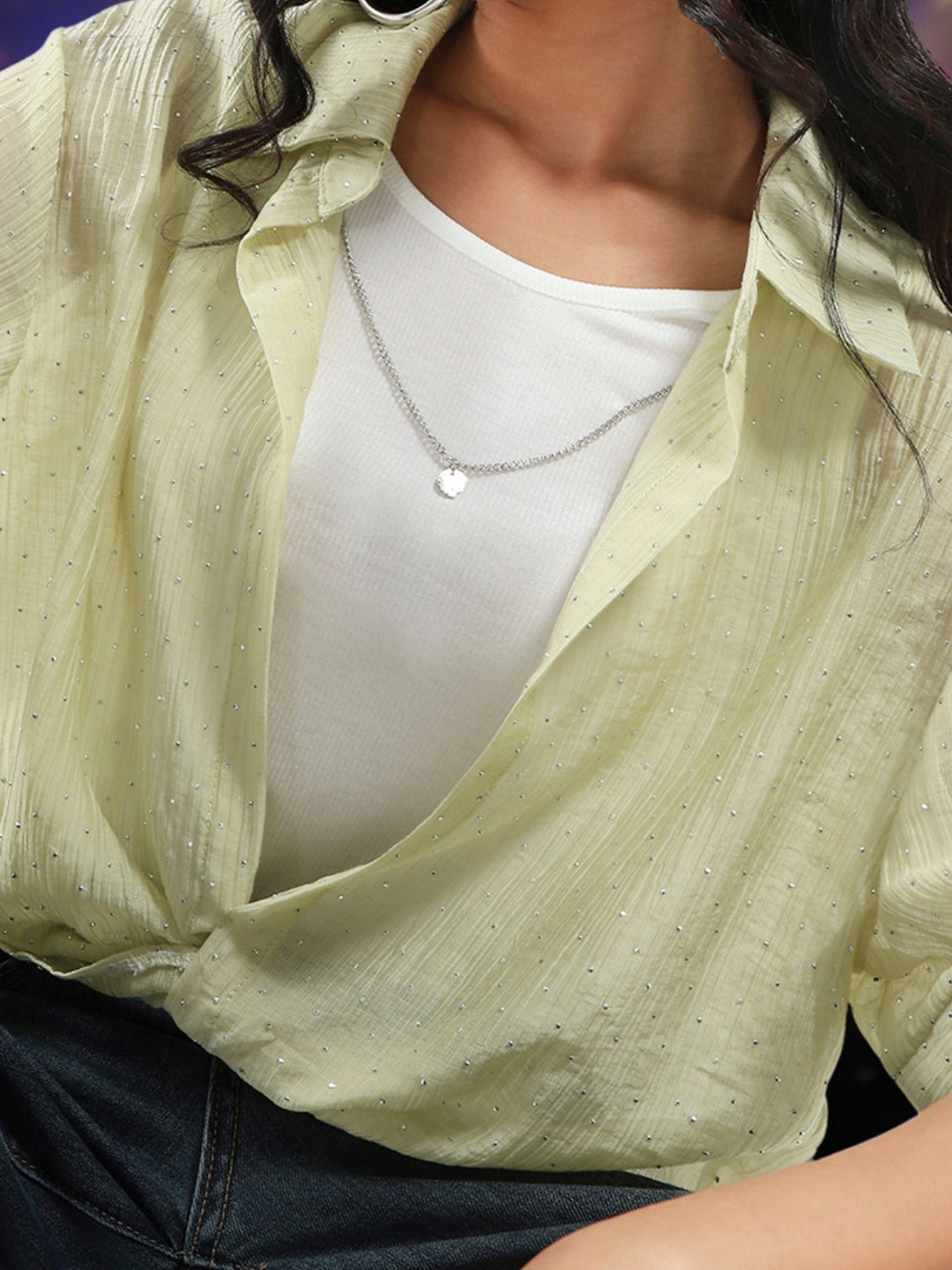 Studded Party Top with inner