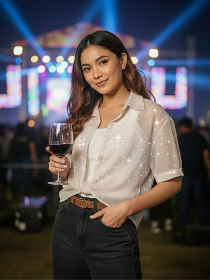 Studded Party Top with inner