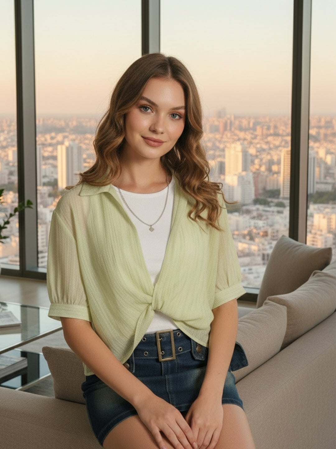 Sera Women Korean Top With Inner