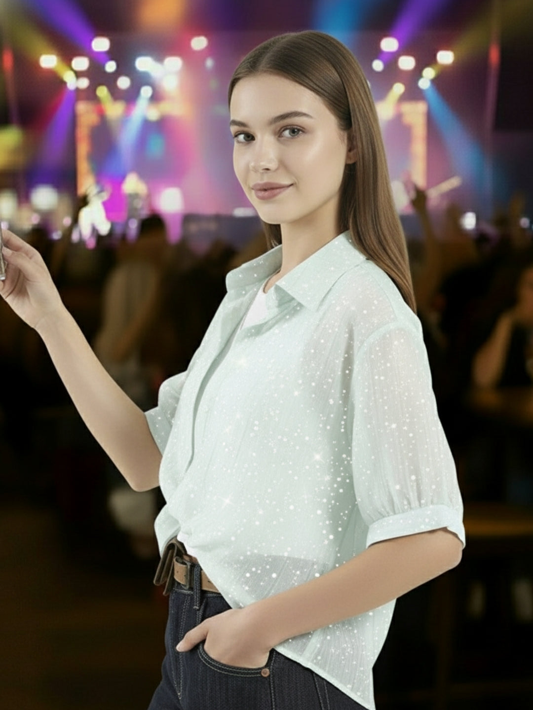 Shimmer inner with Party Top