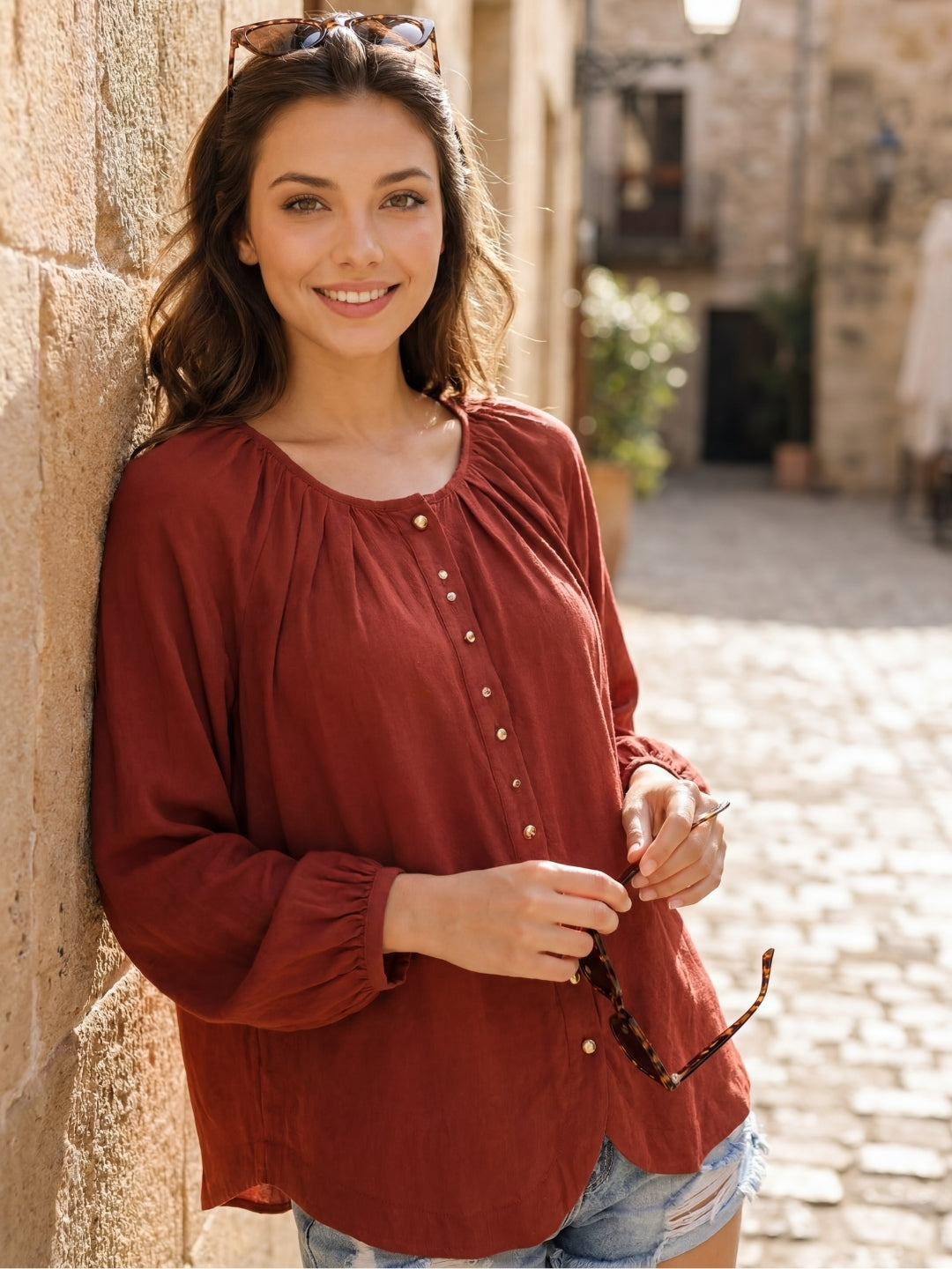 Korean Chic Premium Cotton Top