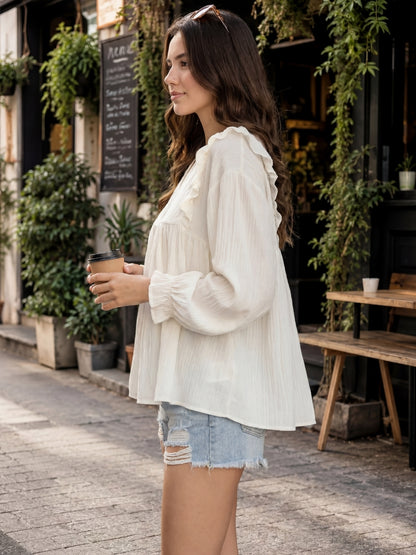 Premium cotton Ruffle top