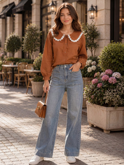 Premium cotton Ruffle top