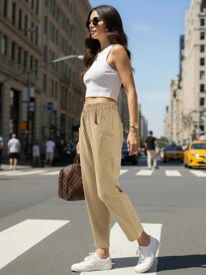 Cotton Nylon Stylish Trouser