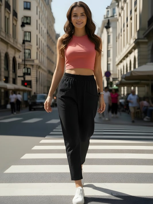 Cotton Nylon Stylish Trouser
