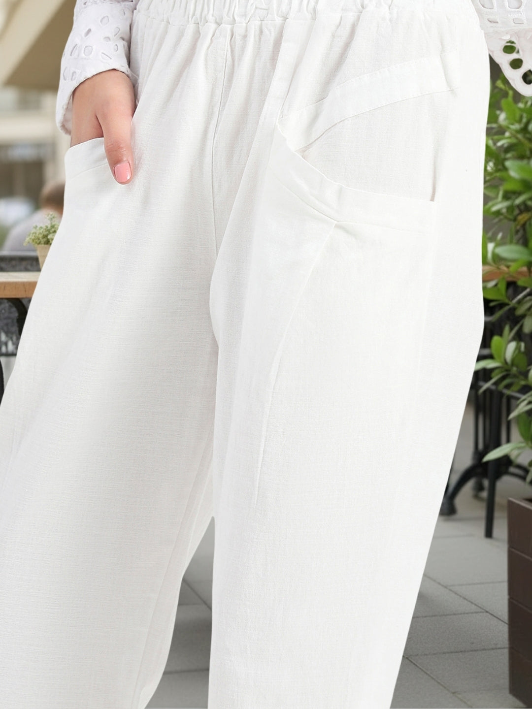 Cotton Nylon Stylish Trouser