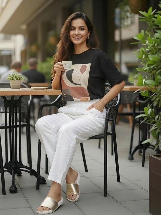 Cotton Nylon Stylish Trouser