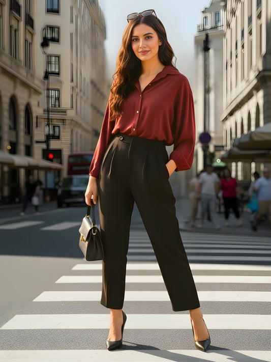 Korean High Rise  Trouser