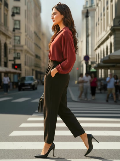 Korean High Rise  Trouser