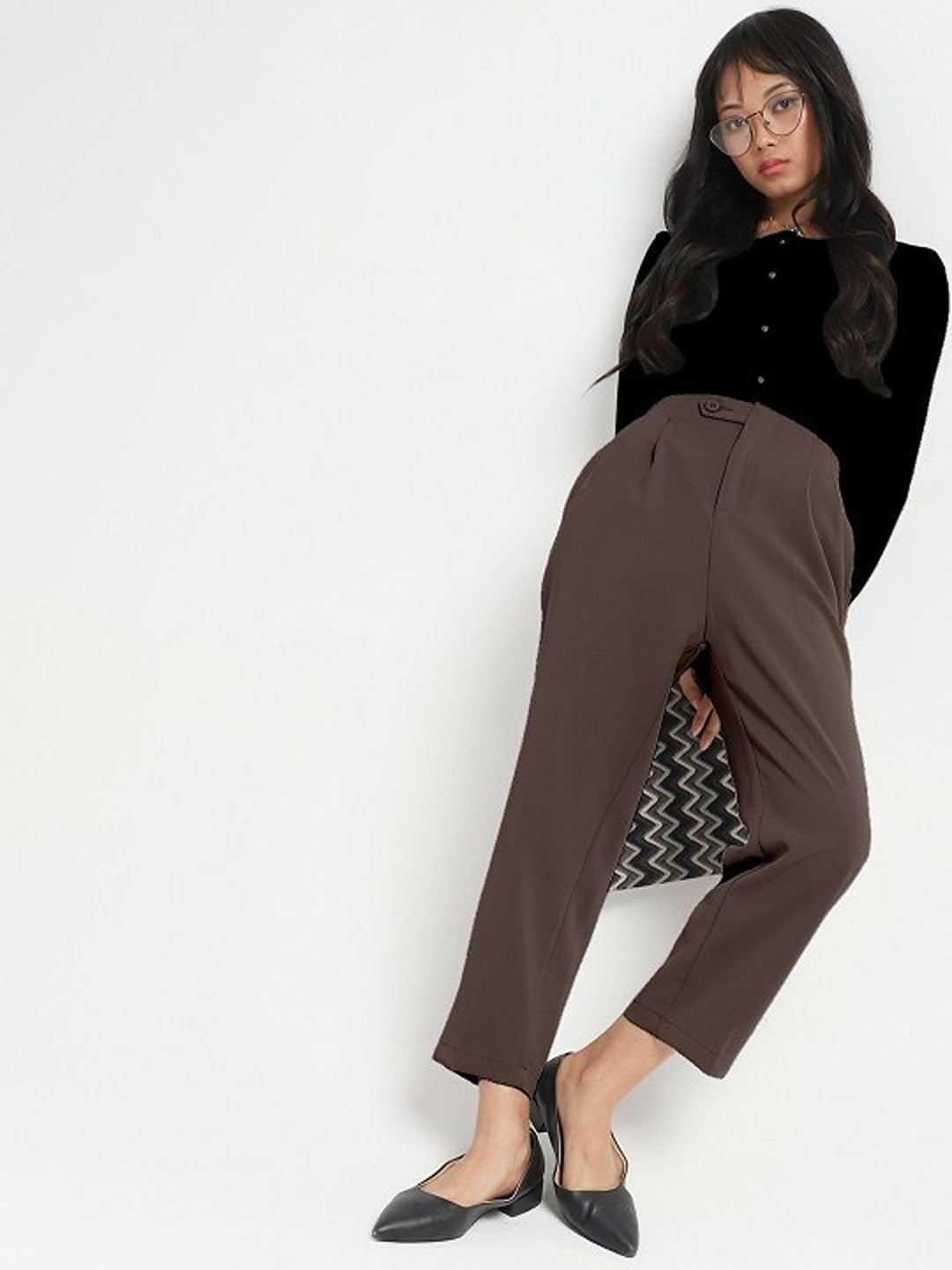 Korean High Rise Pleated Trouser
