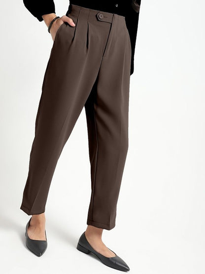 Korean High Rise Pleated Trouser