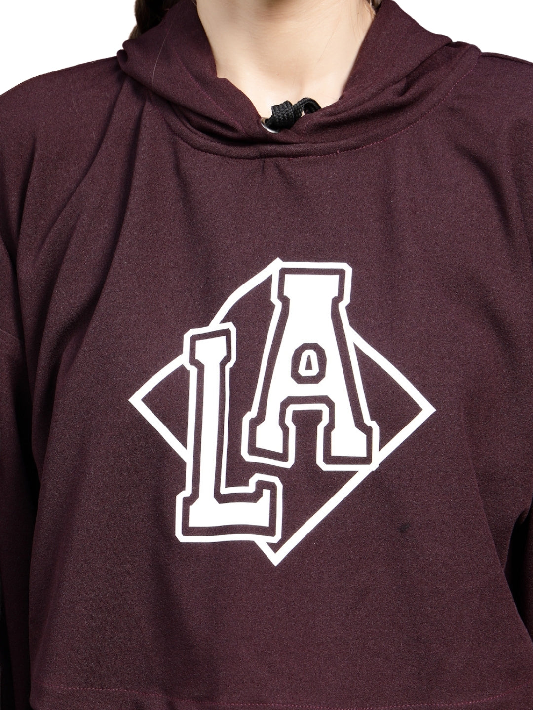 Sera Women Solid Long Sleeves Hood Co-ord-Set