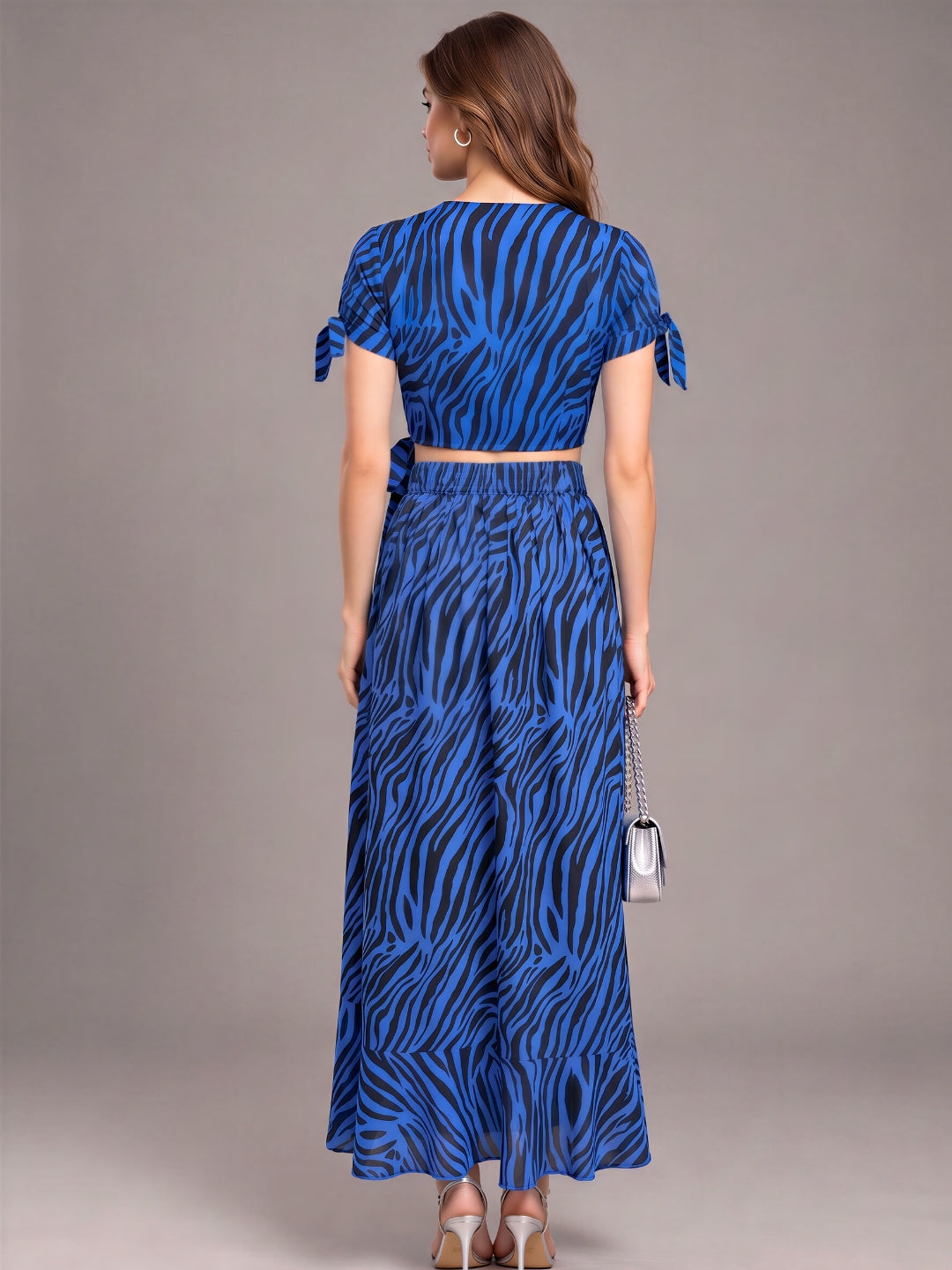 Sera Women Crepe Wrap Cord-Set