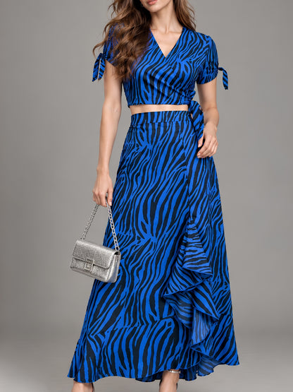 Sera Women Crepe Wrap Cord-Set